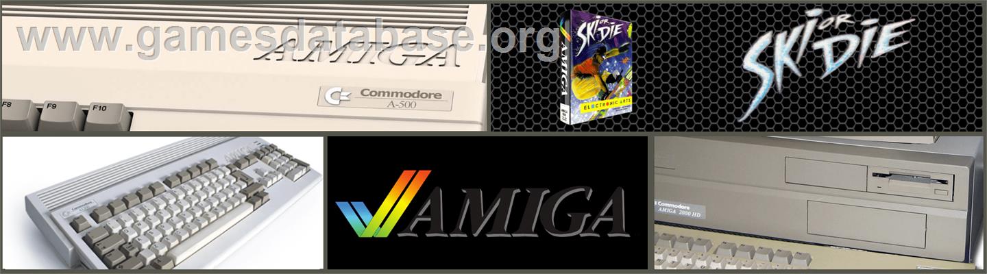 Ski or Die - Commodore Amiga - Artwork - Marquee