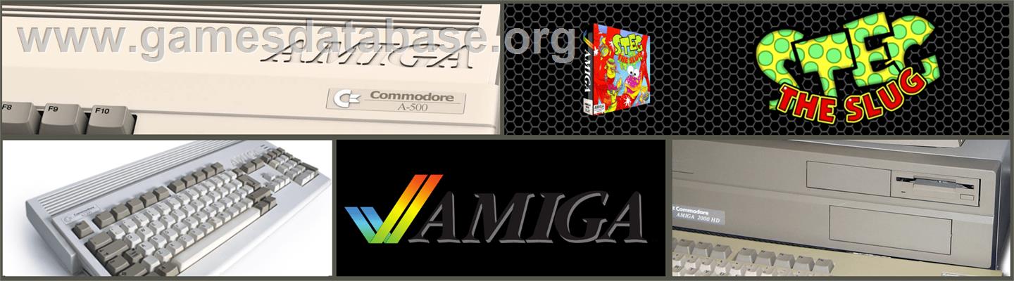 Steg the Slug - Commodore Amiga - Artwork - Marquee