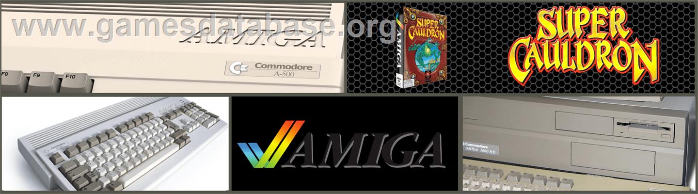 Super Cauldron - Commodore Amiga - Artwork - Marquee