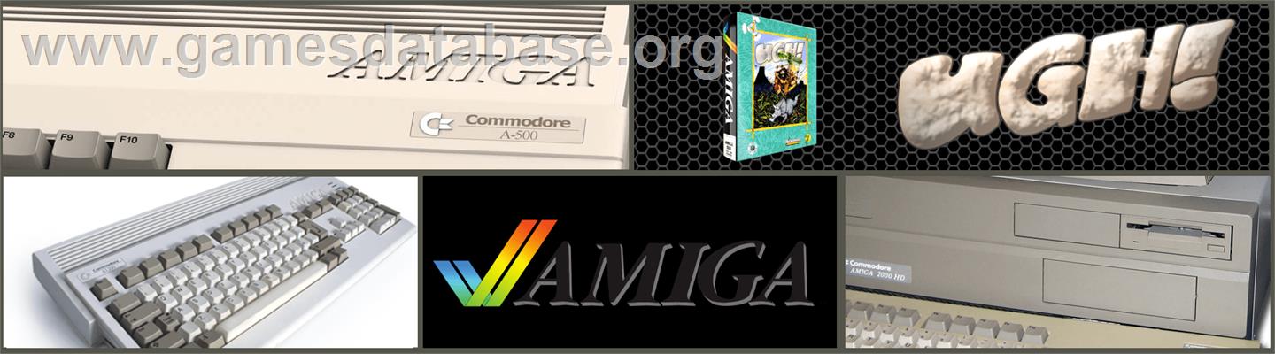 Ugh - Commodore Amiga - Artwork - Marquee