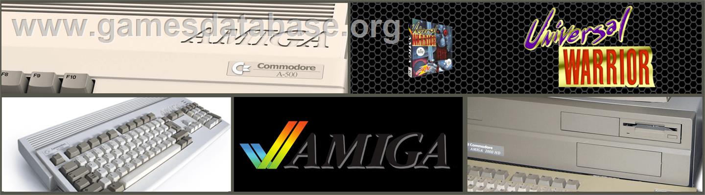 Universal Warrior - Commodore Amiga - Artwork - Marquee