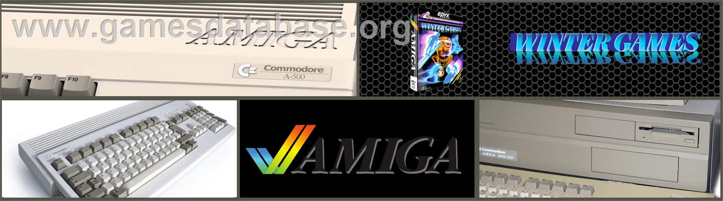 Winter Games - Commodore Amiga - Artwork - Marquee