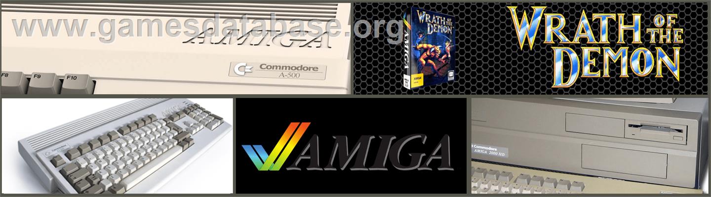 Wrath of the Demon - Commodore Amiga - Artwork - Marquee