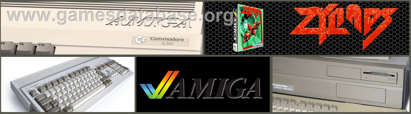 Zynaps - Commodore Amiga - Artwork - Marquee