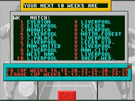 In game image of 1st Division Manager on the Commodore Amiga.