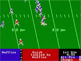 In game image of 4th & Inches on the Commodore Amiga.