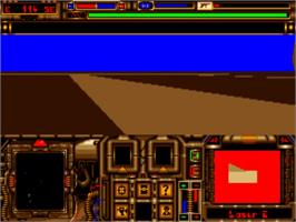 In game image of A.G.E. on the Commodore Amiga.