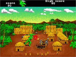 In game image of Aaargh on the Commodore Amiga.