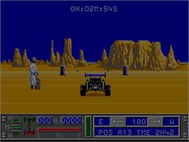 In game image of African Raiders-01 on the Commodore Amiga.