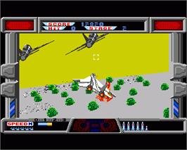 In game image of After Burner II on the Commodore Amiga.