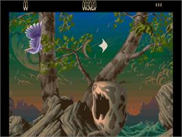 In game image of Agony on the Commodore Amiga.