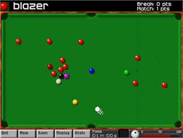 In game image of Arcade Snooker on the Commodore Amiga.