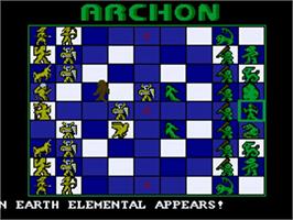 In game image of Archon: The Light and the Dark on the Commodore Amiga.