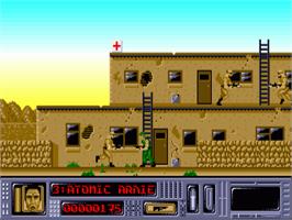 In game image of Arnie on the Commodore Amiga.