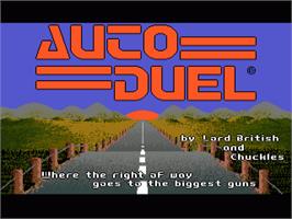 In game image of Auto Duel on the Commodore Amiga.