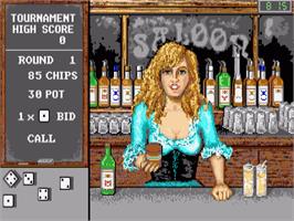 In game image of Bar Games on the Commodore Amiga.