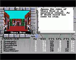 In game image of Bard's Tale III: Thief of Fate on the Commodore Amiga.