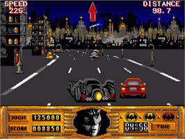 In game image of Batman: The Caped Crusader on the Commodore Amiga.