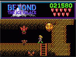 In game image of Beyond the Ice Palace on the Commodore Amiga.