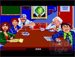 In game image of Big Business on the Commodore Amiga.