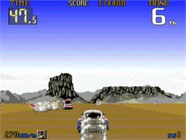 In game image of Big Run on the Commodore Amiga.
