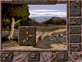 In game image of Black Sect on the Commodore Amiga.