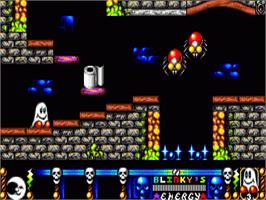 In game image of Blinky's Scary School on the Commodore Amiga.
