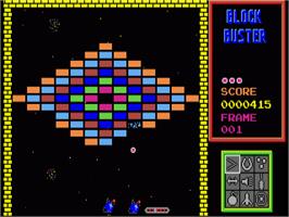 In game image of Blockbuster on the Commodore Amiga.