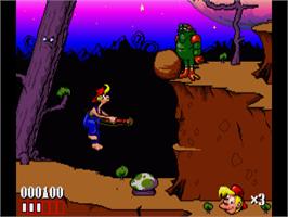 In game image of Bubba 'n' Stix on the Commodore Amiga.
