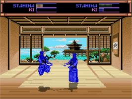 In game image of Budokan: The Martial Spirit on the Commodore Amiga.