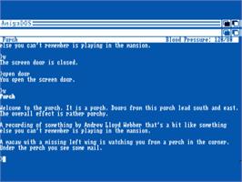 In game image of Bureaucracy on the Commodore Amiga.