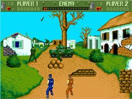 In game image of Cabal on the Commodore Amiga.