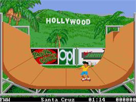 In game image of California Games on the Commodore Amiga.