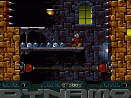 In game image of Captain Dynamo on the Commodore Amiga.