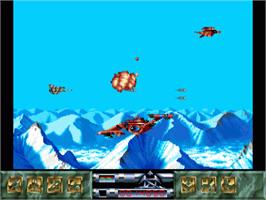 In game image of Carcharodon: White Sharks on the Commodore Amiga.