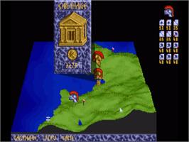 In game image of Carthage on the Commodore Amiga.