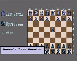In game image of Checkmate on the Commodore Amiga.