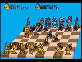 In game image of Chess Player 2150 on the Commodore Amiga.