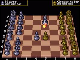 In game image of Chessmaster 2000 on the Commodore Amiga.