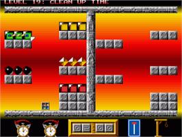 In game image of Clockwiser: Time is Running Out... on the Commodore Amiga.