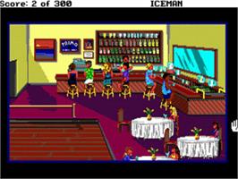 In game image of Codename: ICEMAN on the Commodore Amiga.
