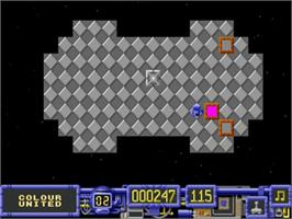 In game image of Color Buster on the Commodore Amiga.