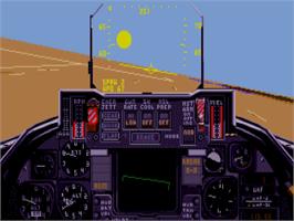In game image of Combat Air Patrol on the Commodore Amiga.