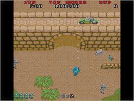 In game image of Commando on the Commodore Amiga.
