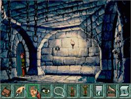 In game image of Curse of Enchantia on the Commodore Amiga.