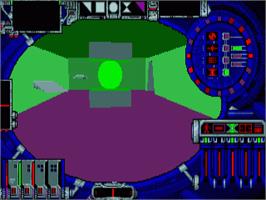 In game image of Cybercon 3 on the Commodore Amiga.
