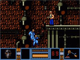 In game image of Darkman on the Commodore Amiga.