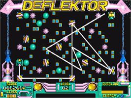 In game image of Deflektor on the Commodore Amiga.