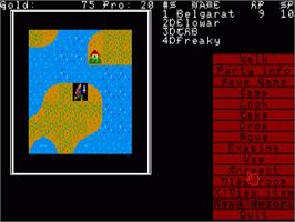 In game image of Demon's Winter on the Commodore Amiga.