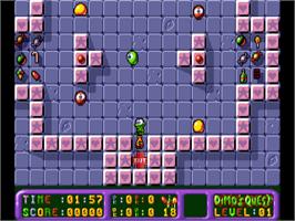 In game image of Dimo's Quest on the Commodore Amiga.